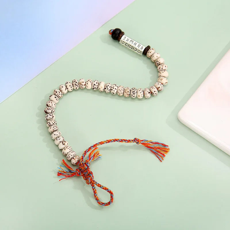 Bracelet en Graines de Bodhi – Énergie Spirituelle et Sérénité Tibétaine