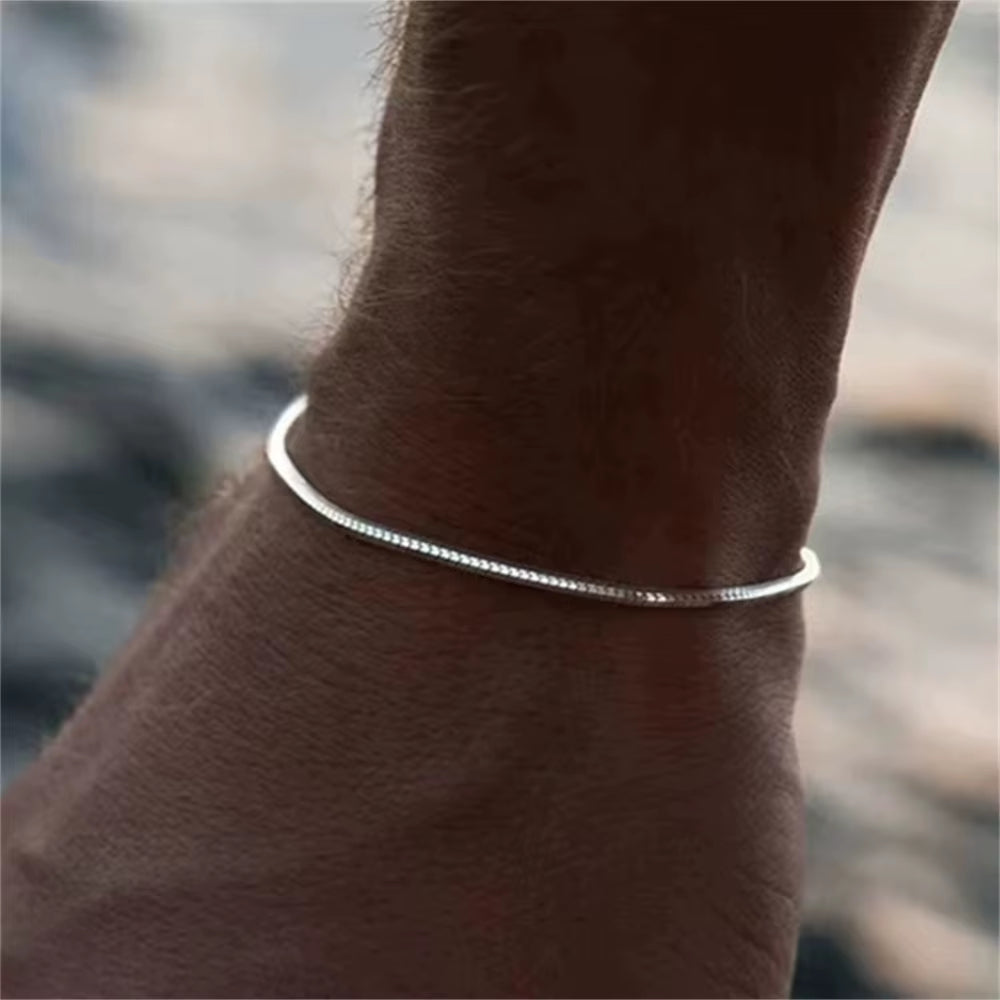 Bracelet Homme - Fin en Acier Inoxydable