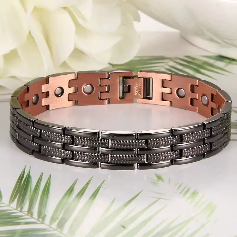 Bracelet Homme - Magnétique en Cuivre