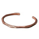 Bracelet Jonc Cuivre Pur Facetté, Force et Protection