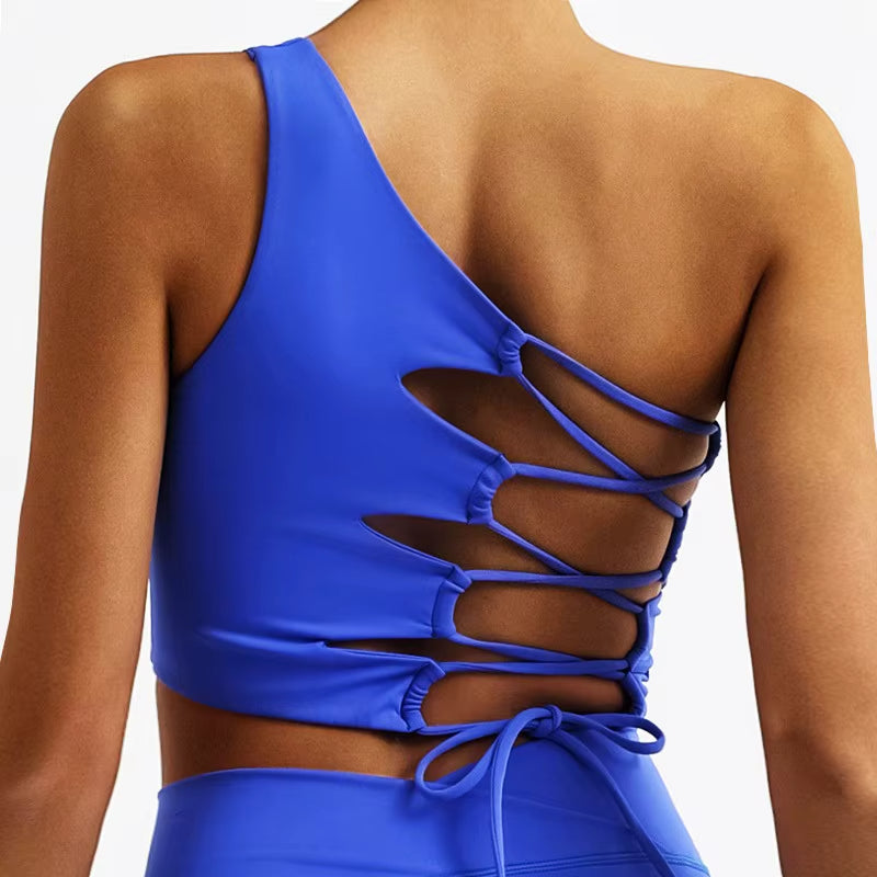 Brassière Yoga Bleue – Style et Fluidité