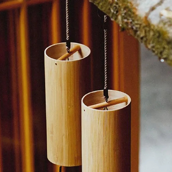 Carillon éolien en bambou fait à la main