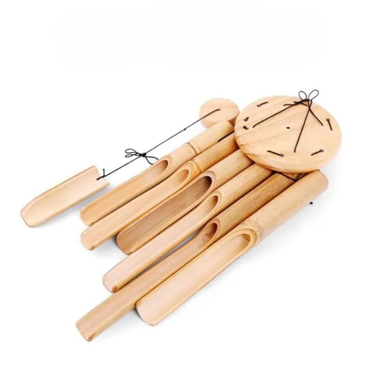 Carillon éolien à six tubes de bambou