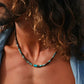 Collier pour Homme - Bois et Pierre Naturelle