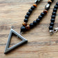 Collier pour Homme - Hématite et Oeil de Tigre