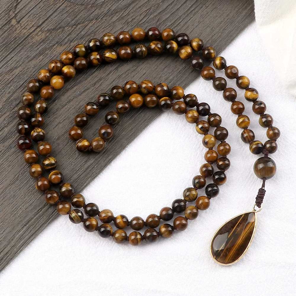 Collier pour Homme - Oeil de Tigre