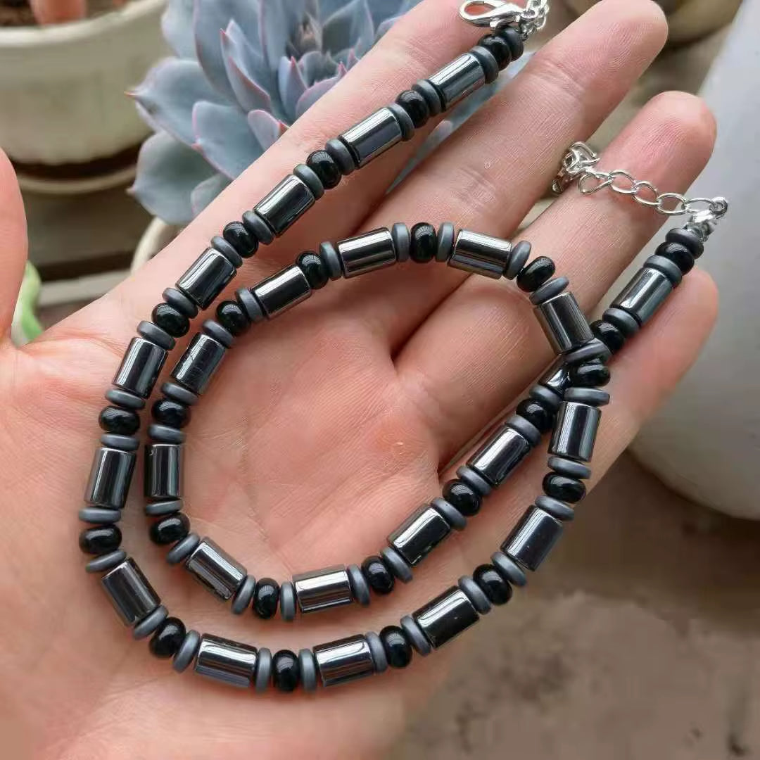 Collier pour Homme en Pierre Naturelle - Style Ethnique