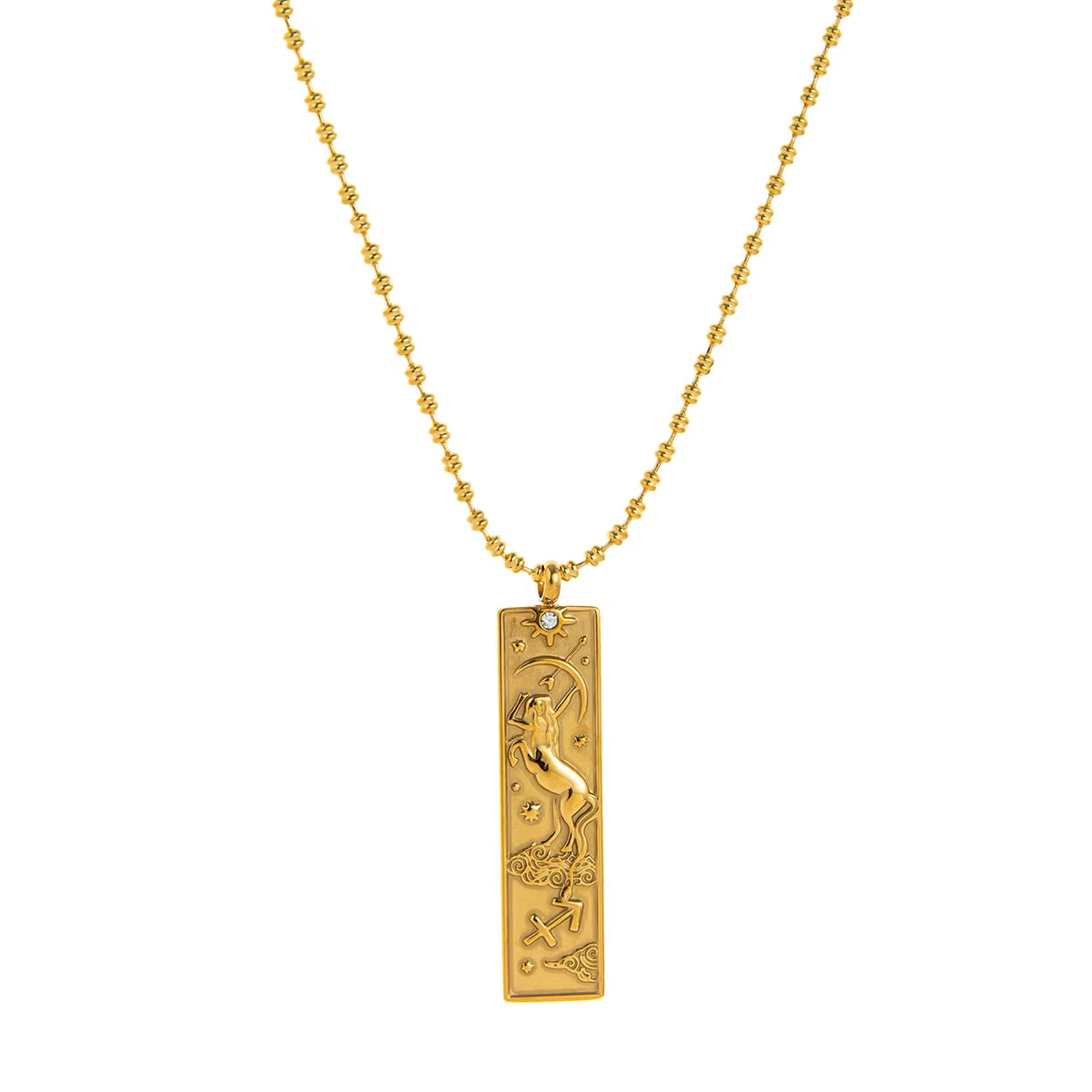 Collier Signe Astrologique - Chic et Rectangulaire Image