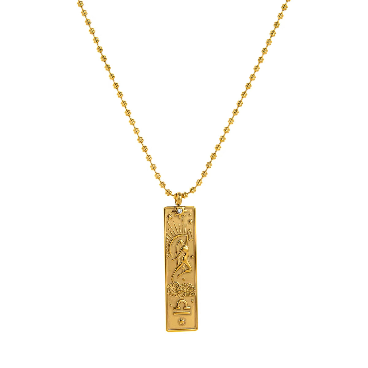 Collier Signe Astrologique - Chic et Rectangulaire Image