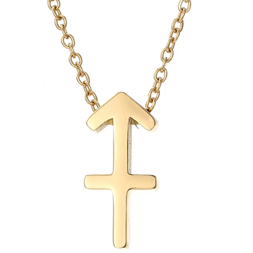 Collier Signe Astrologique Doré et Moderne