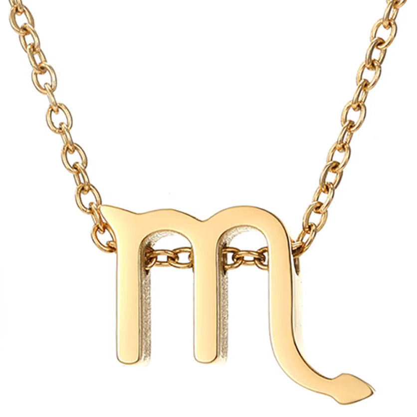 Collier Signe Astrologique Doré et Moderne