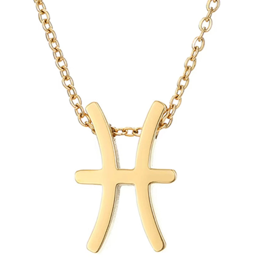 Collier Signe Astrologique Doré et Moderne Image