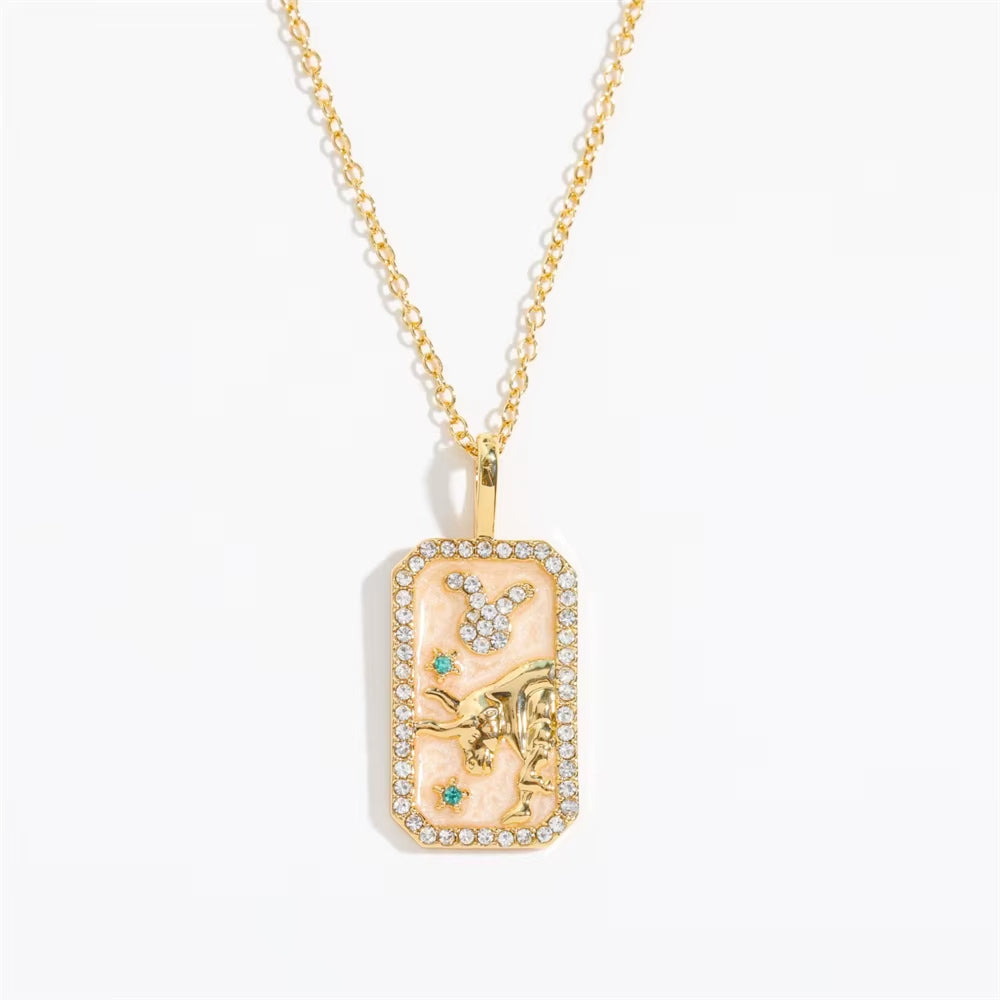 Collier Signe Astrologique - Moderne à Strass Image