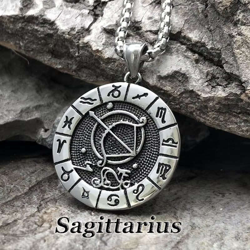 Collier Signe Astrologique en Titane – Résistance et Élégance Futuriste