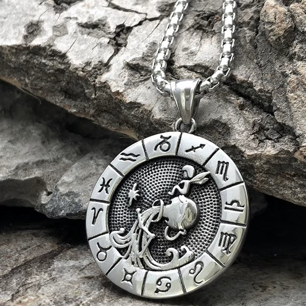 Collier Signe Astrologique en Titane