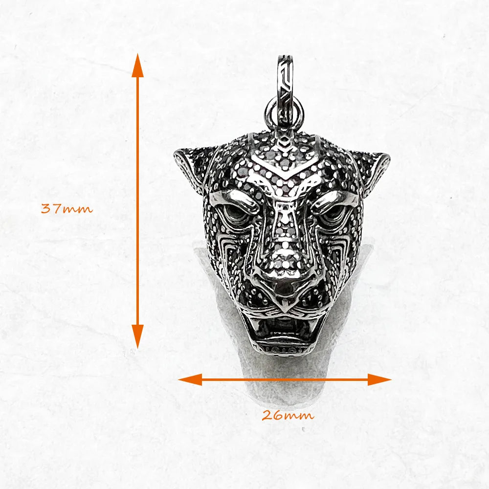 Pendentif Chat Noir en Argent Sterling 925