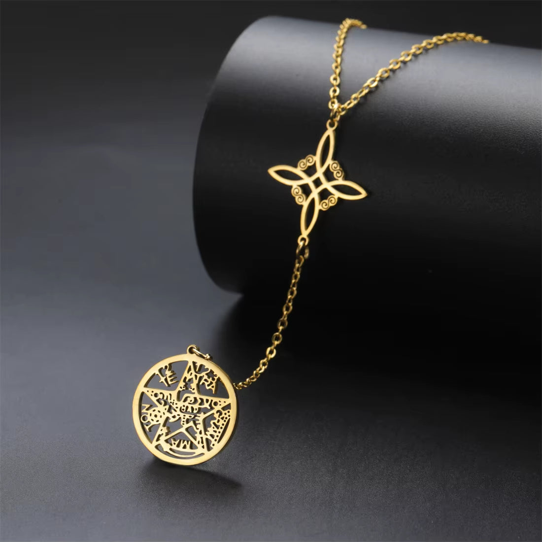 Collier Pentacle - Nœud de Sorcière