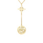 Collier Pentacle - Nœud de Sorcière sur fond blanc
