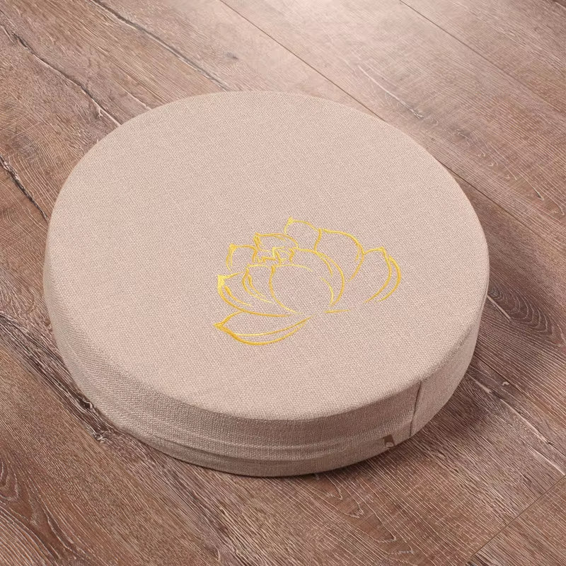 Coussin de Méditation Imprimé Fleur de Lotus