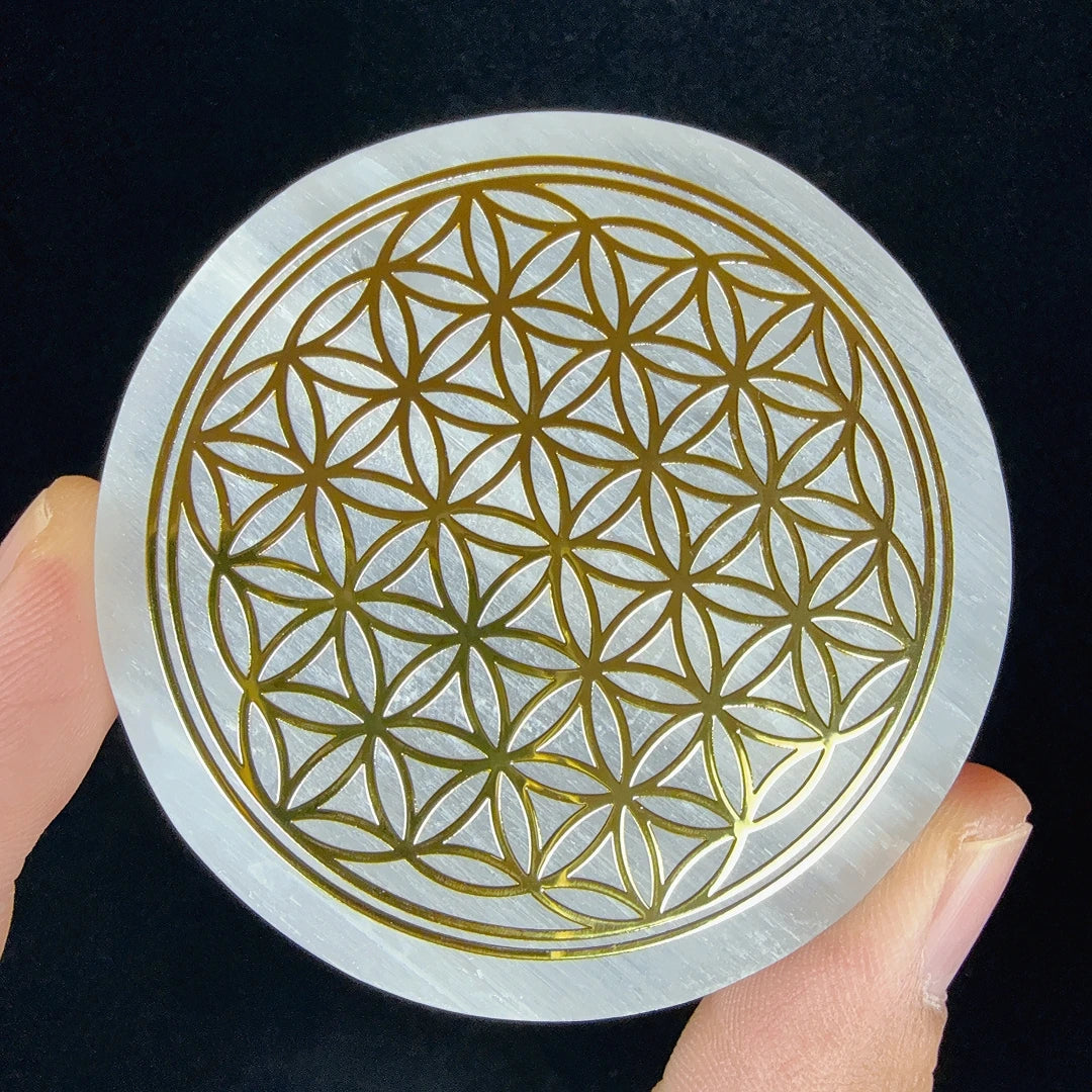 Plaque de Chargement en Sélénite Naturelle