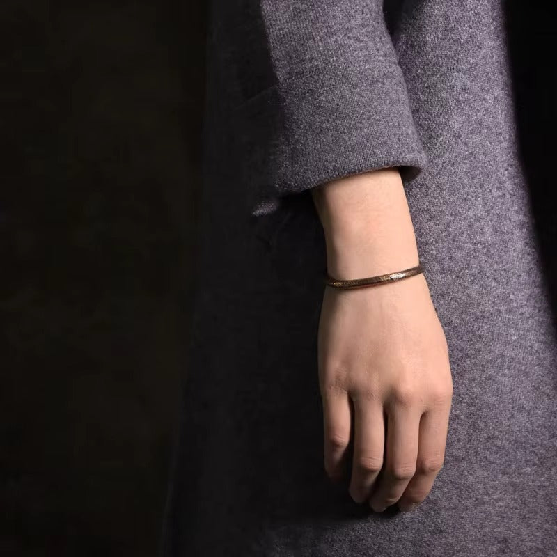 Bracelet « Equilibre » en Cuivre Martelé