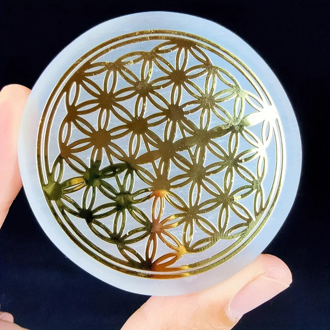 Plaque de Chargement en Sélénite Naturelle