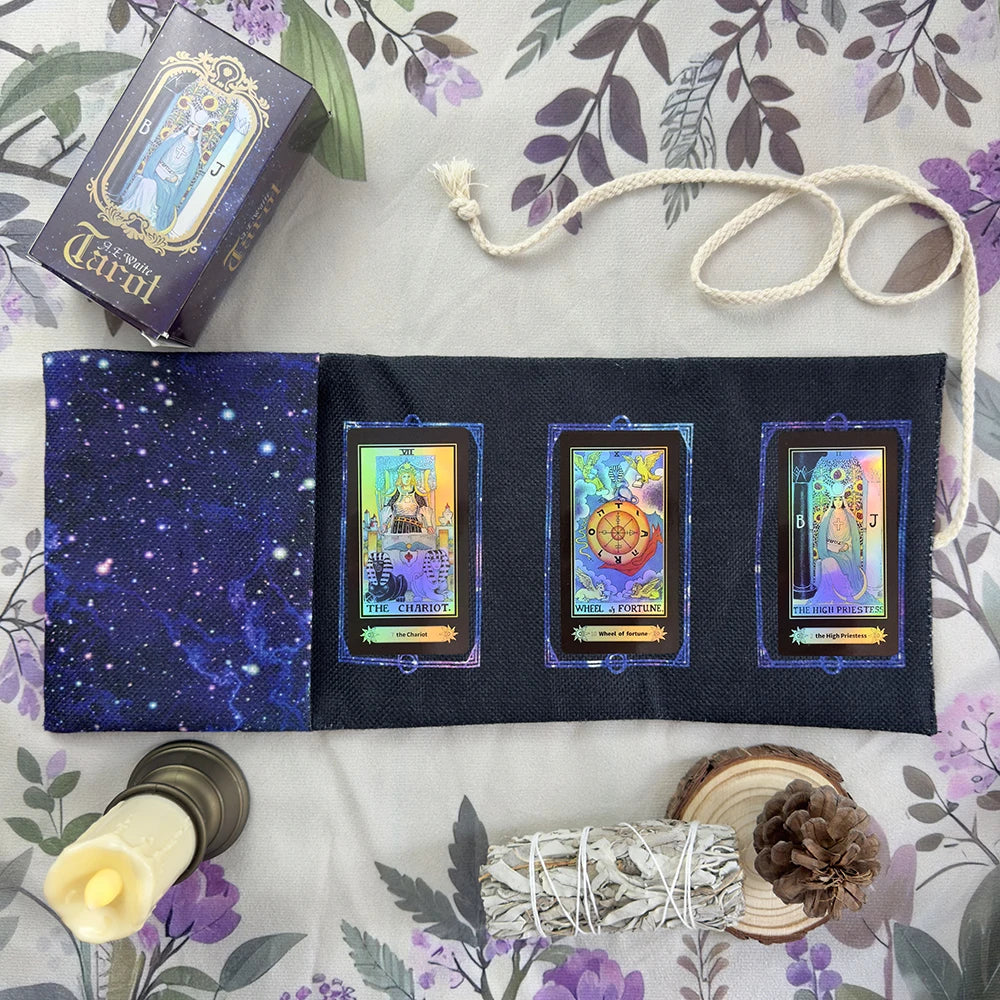 Sac de Rangement Tarot Galaxy et Divination