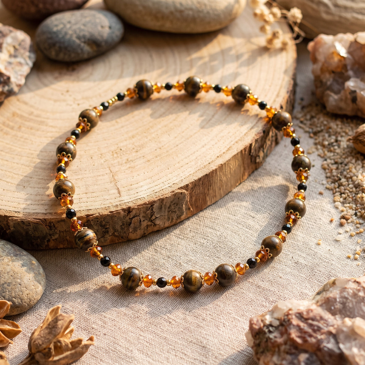 Collier Homme en Pierres Naturelles