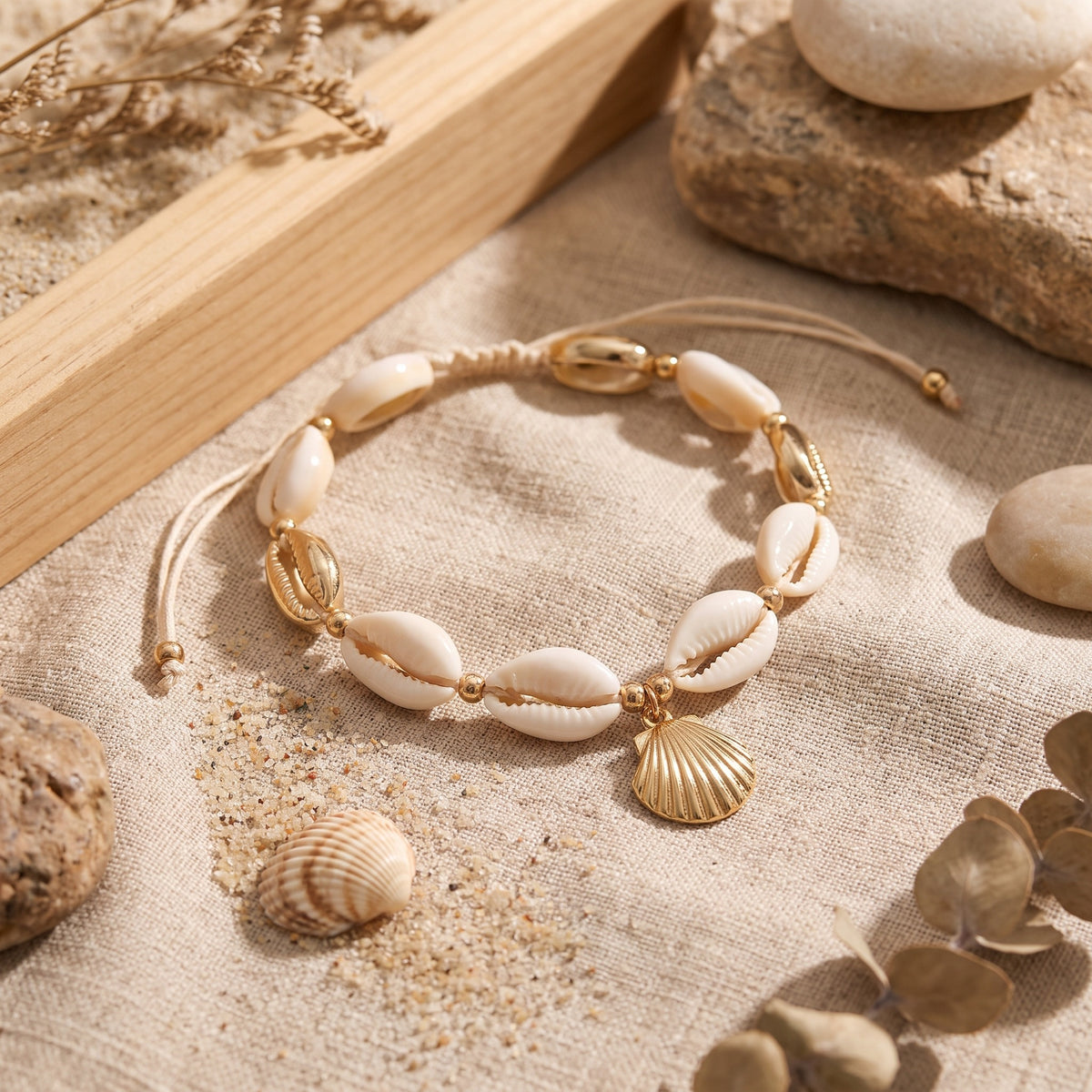 Bracelet de Cheville Cauri, Mère des Eaux