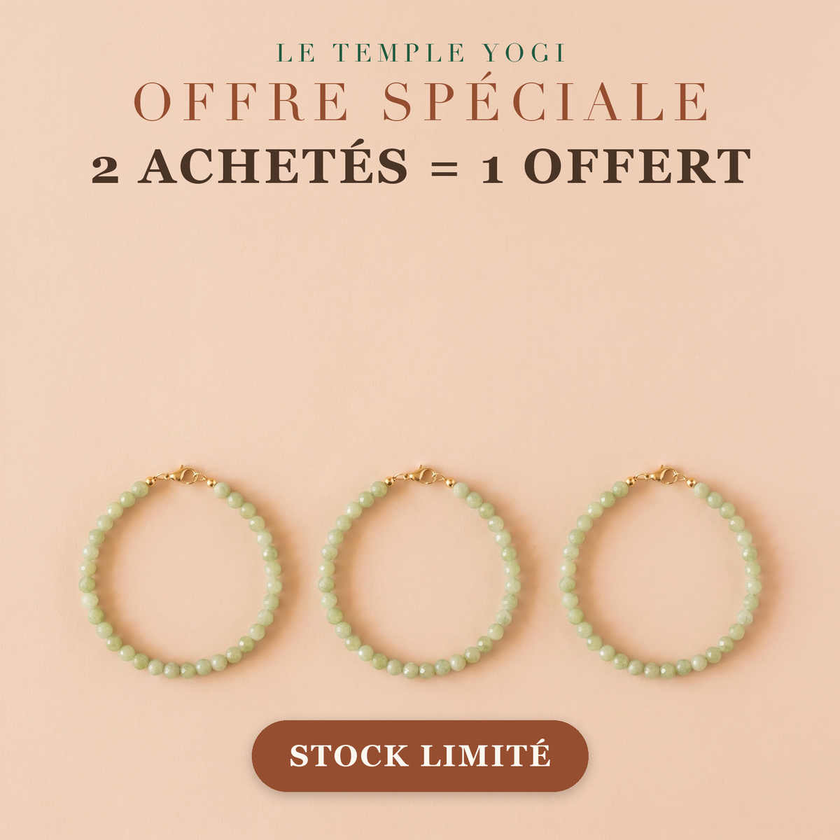 Offre 2 achetés 1 offert bracelet jade