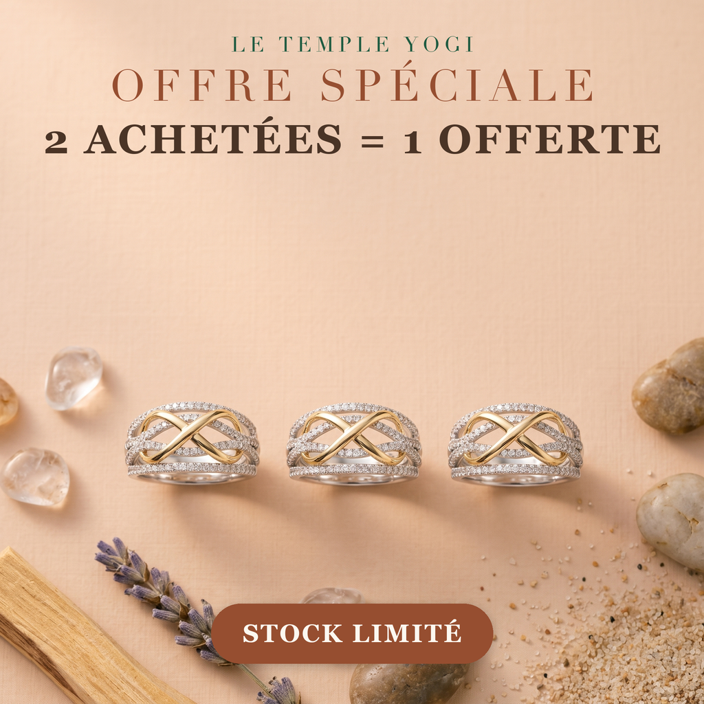 Offre 2 achetées 1 offerte bague infini