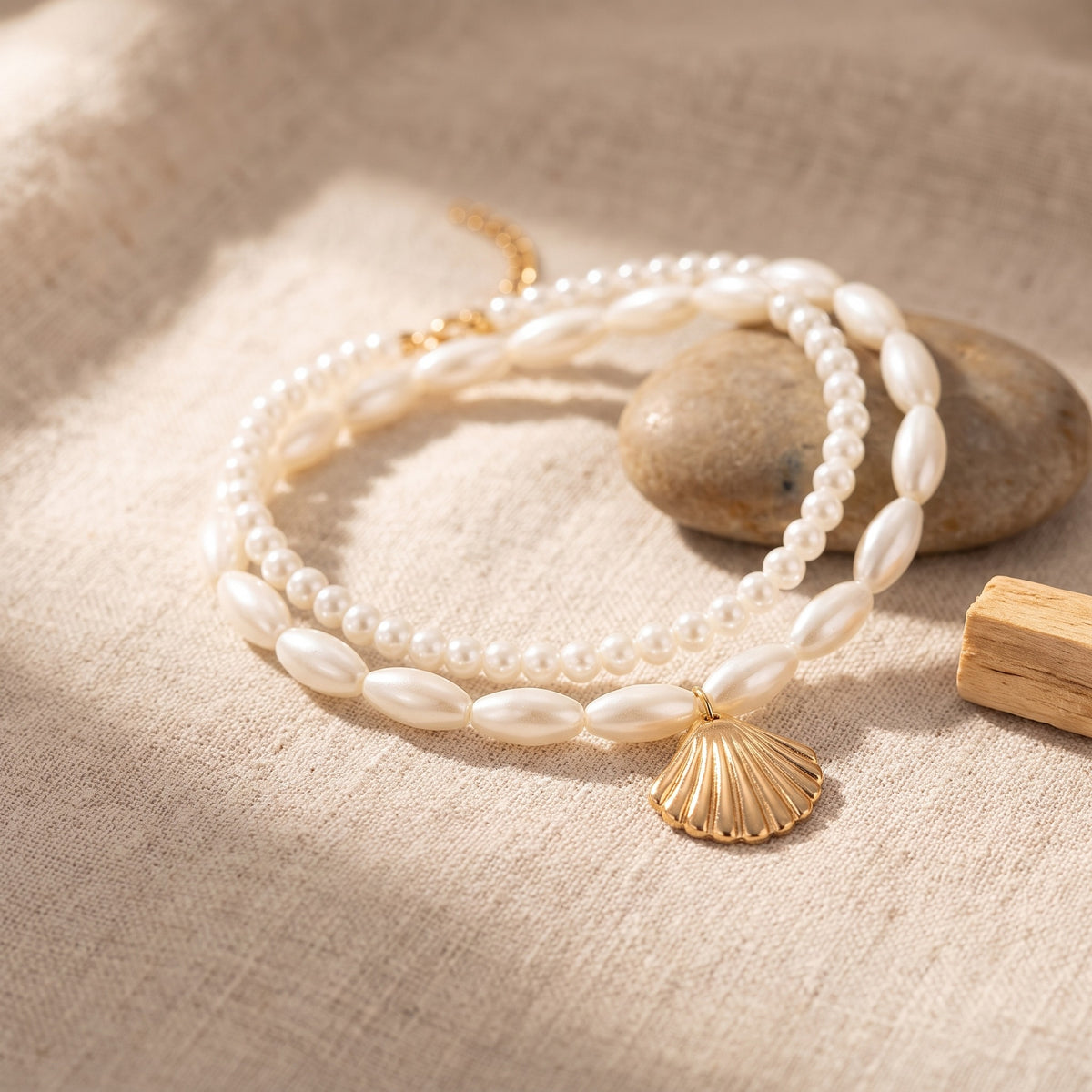 Bracelets de Cheville Perles et Coquillage