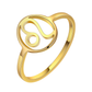 Bague Signe Astrologique Dorée en Acier Inoxydable – Durabilité et Brillance