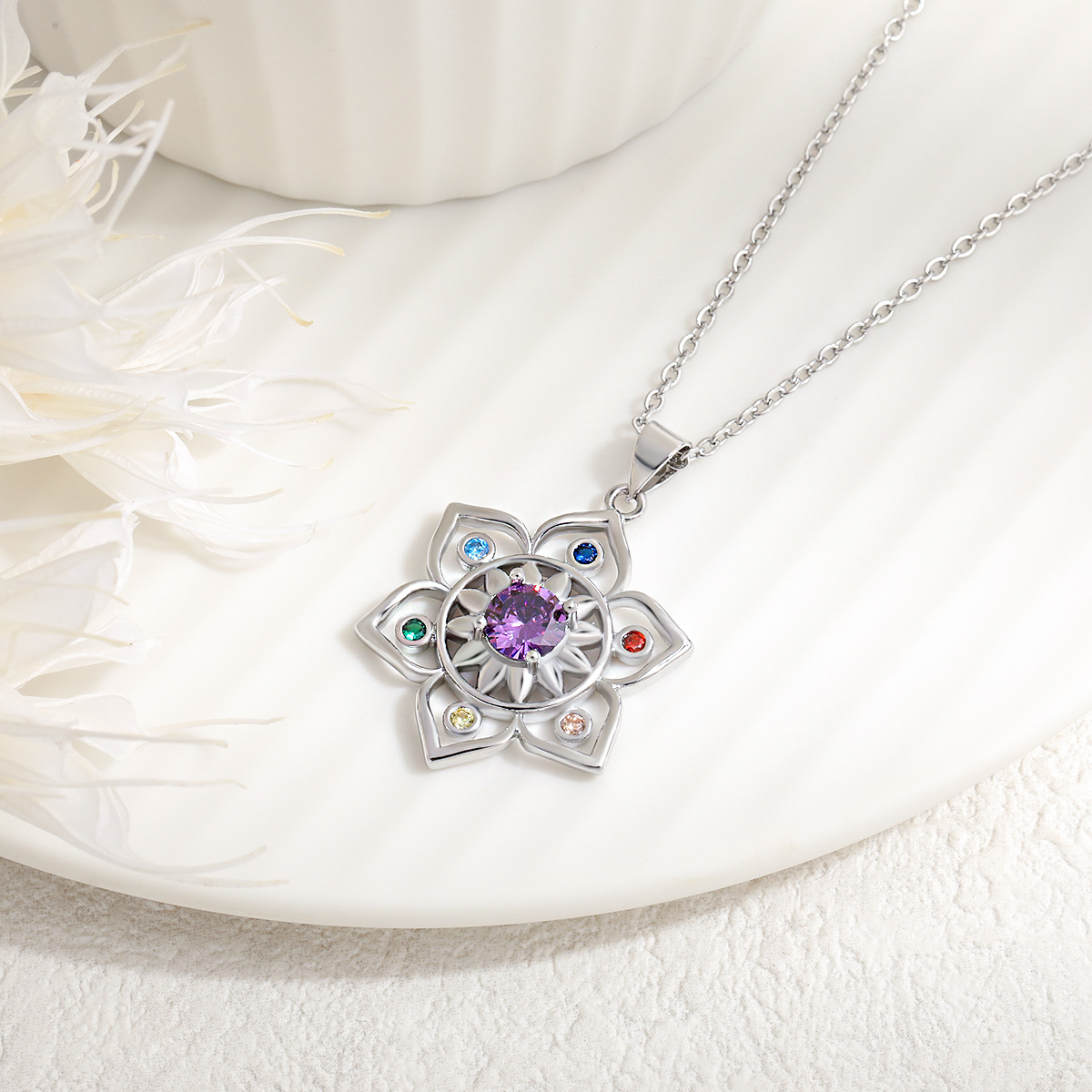 Collier en pierre naturelle 7 chakras