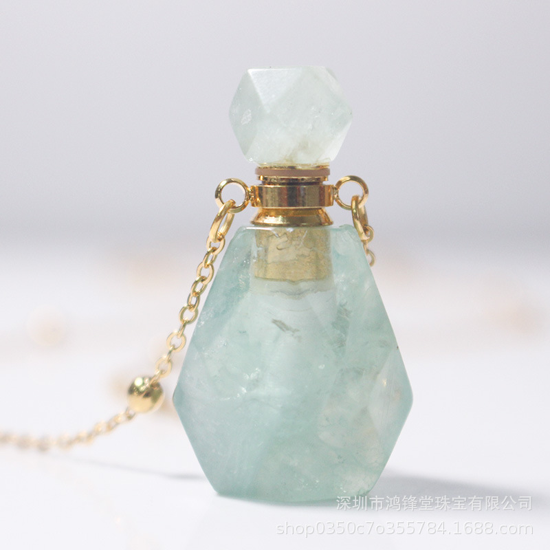 Collier diffuseur de parfum en pierre naturelle, Apaisement