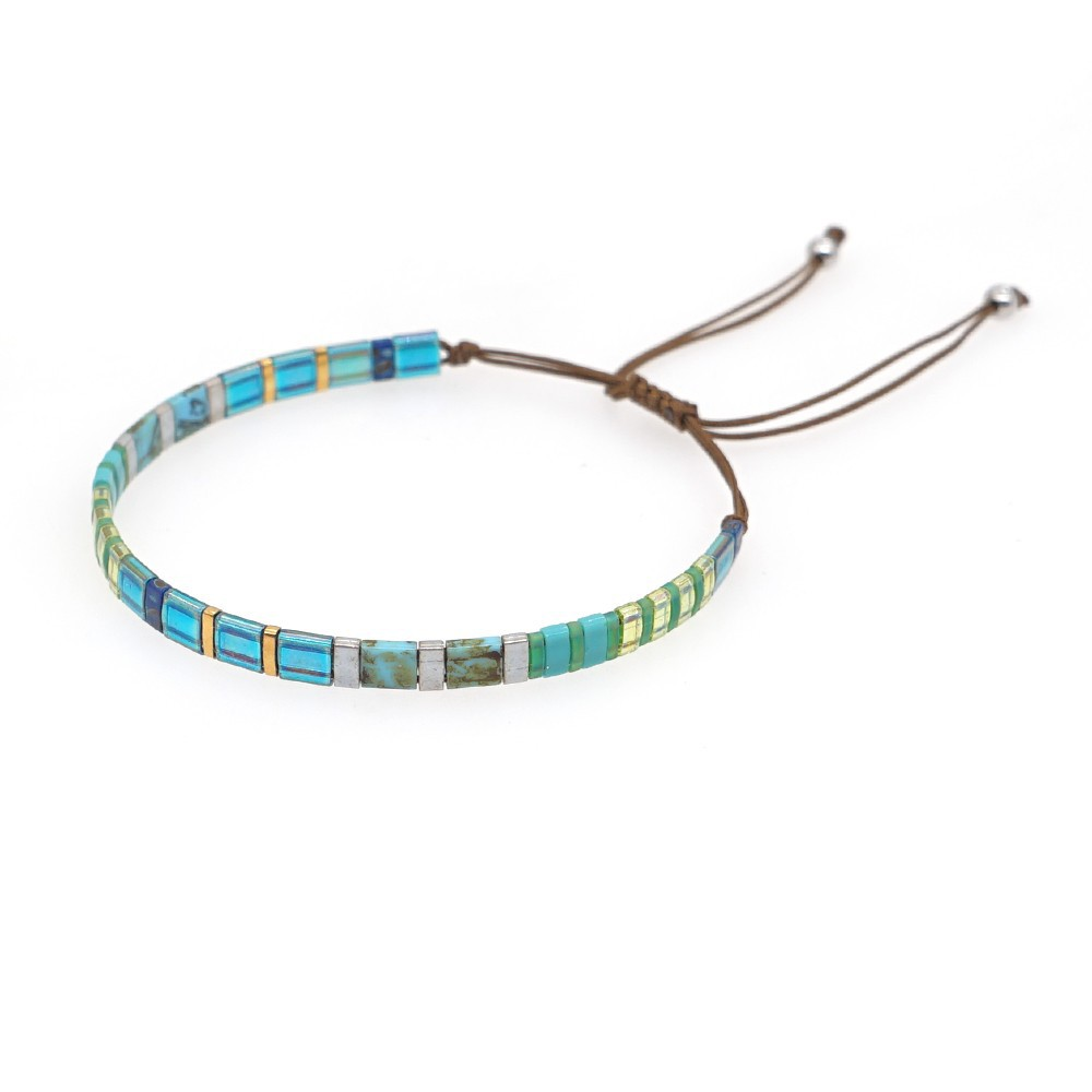 Bracelet d'été en perles de verre du japon - Wadden