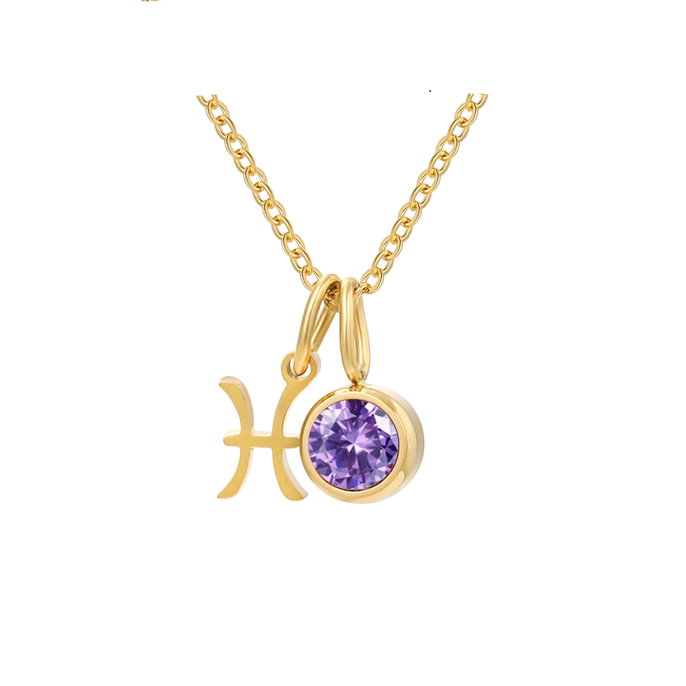 Pendentif Signe Astrologique avec Zircon – Éclat et Précision