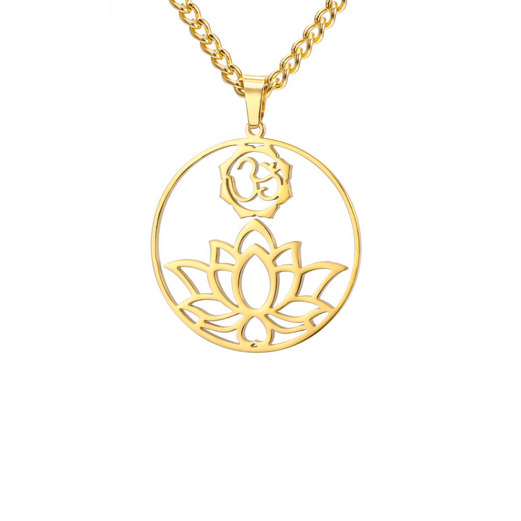 Collier 'Conscience' orné d'une fleur de Lotus