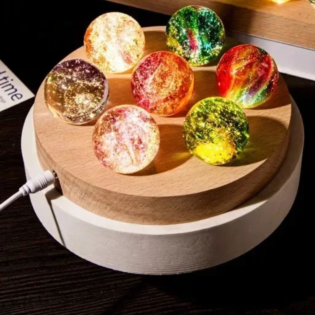 Lampe d’Ambiance Ronde avec Planètes