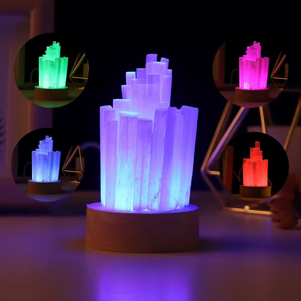 Lampe en Sélénite Naturelle
