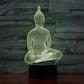 Lampe zen bouddha à couleur variable
