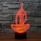 Lampe zen veilleuse LED pour yoga à sept couleurs