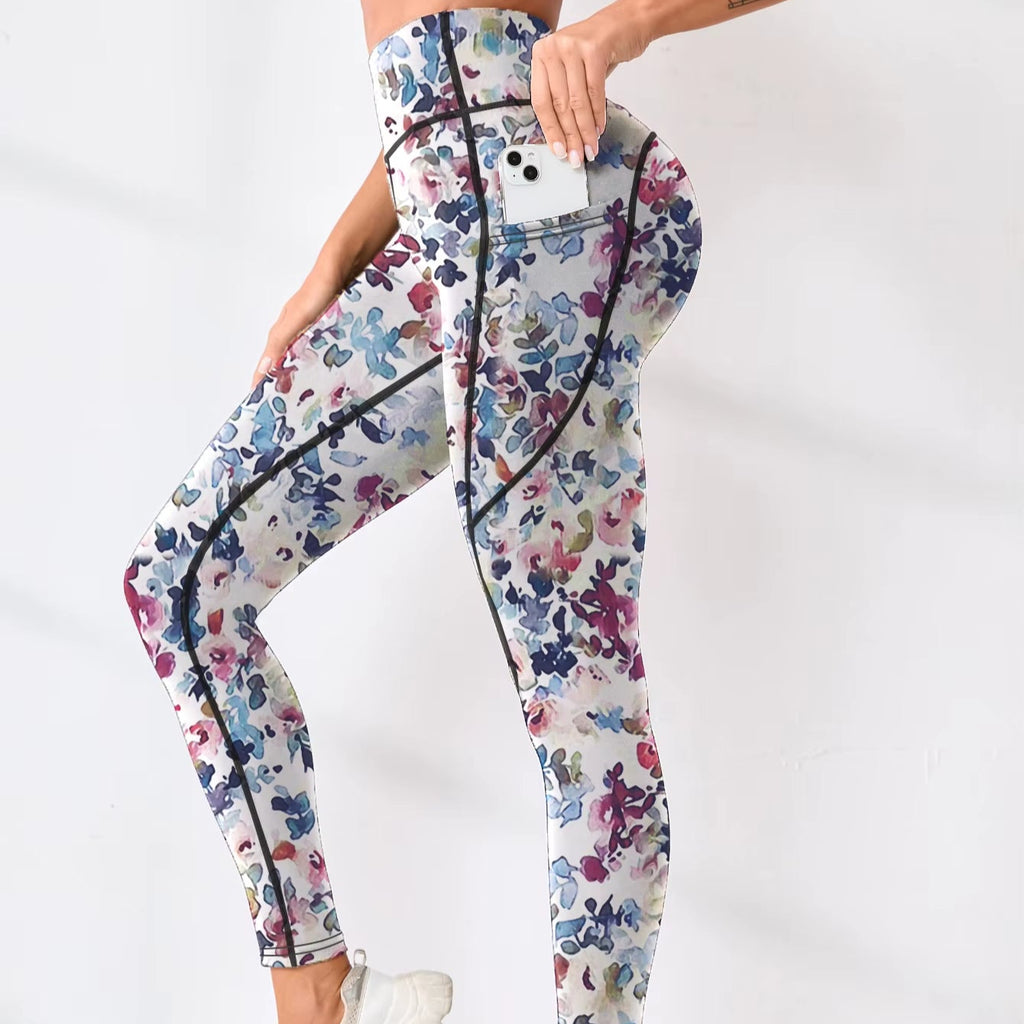 Legging Yoga Moderne – Motif Floral