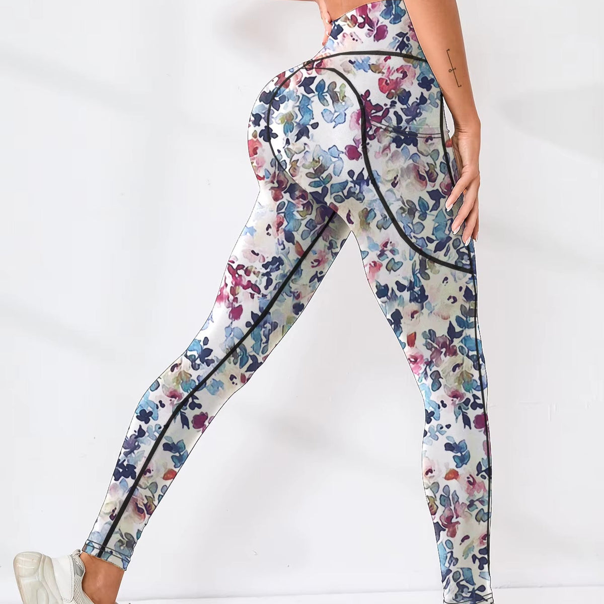 Legging Yoga Moderne – Motif Floral