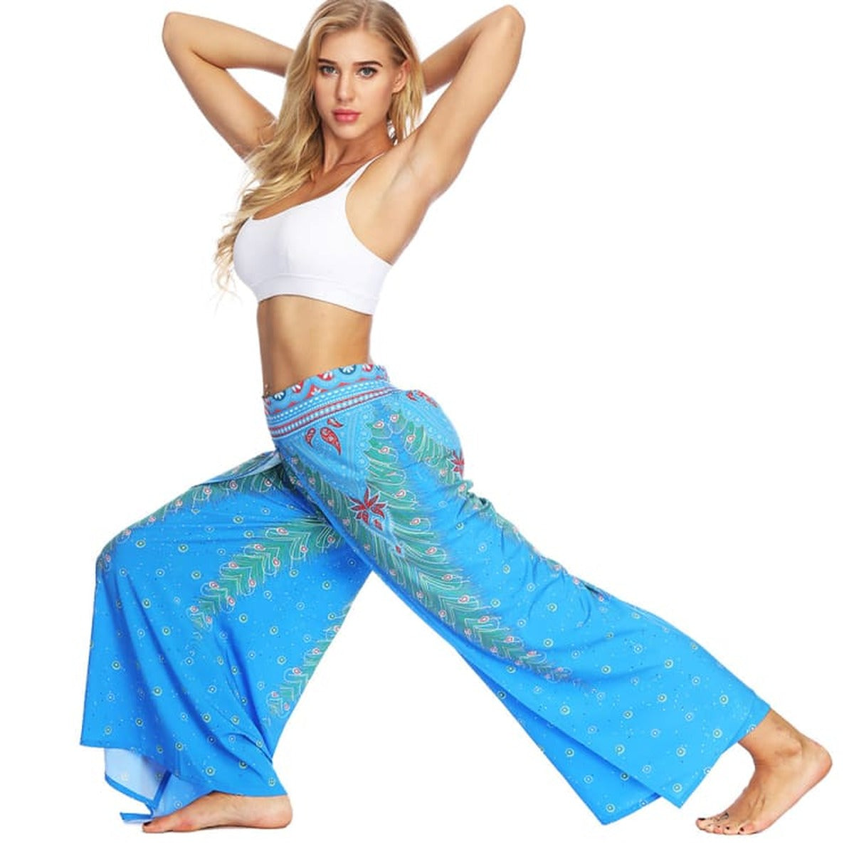 Pantalon Sarouel Yoga Turquoise