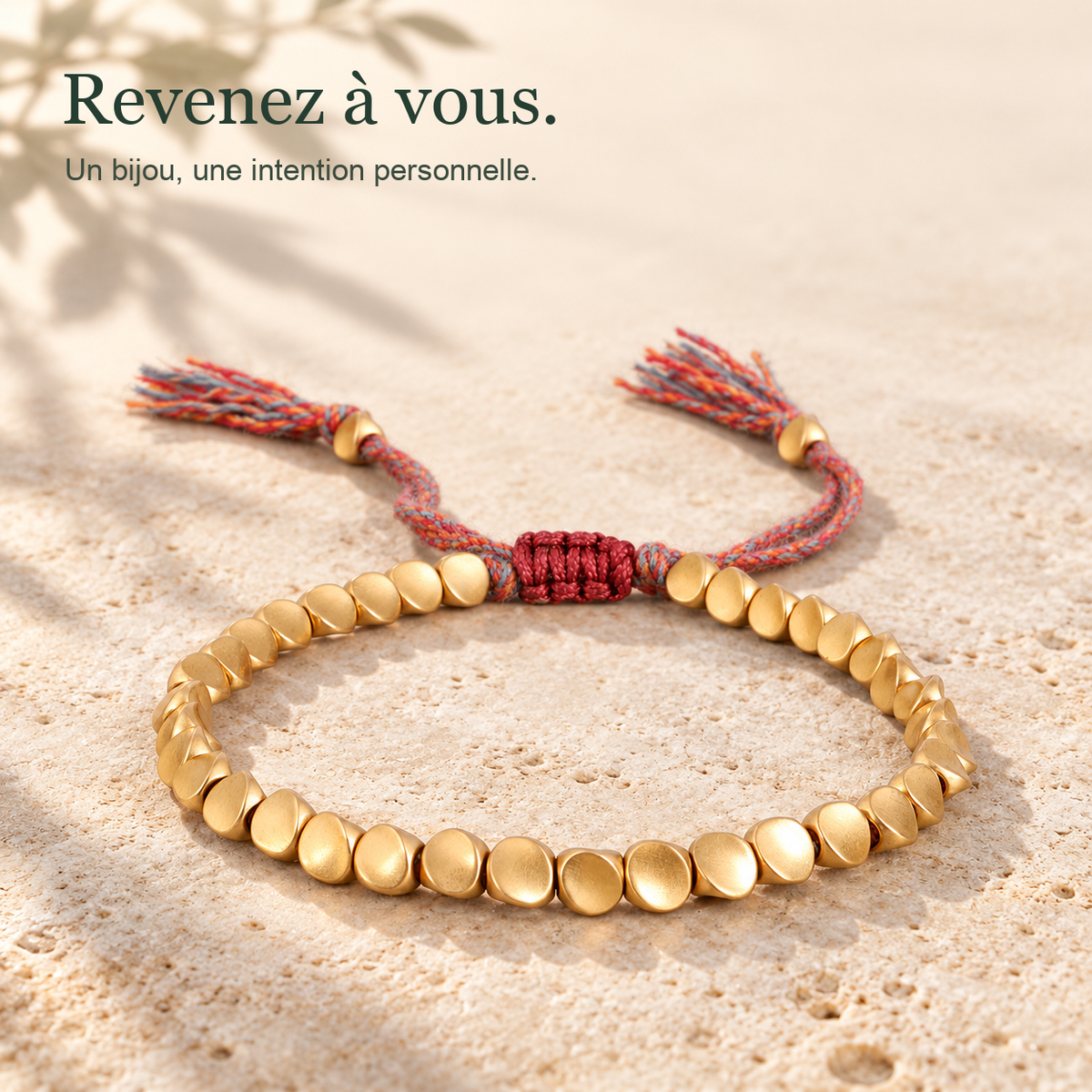 Revenez à vous — bracelet tibétain en perles de cuivre