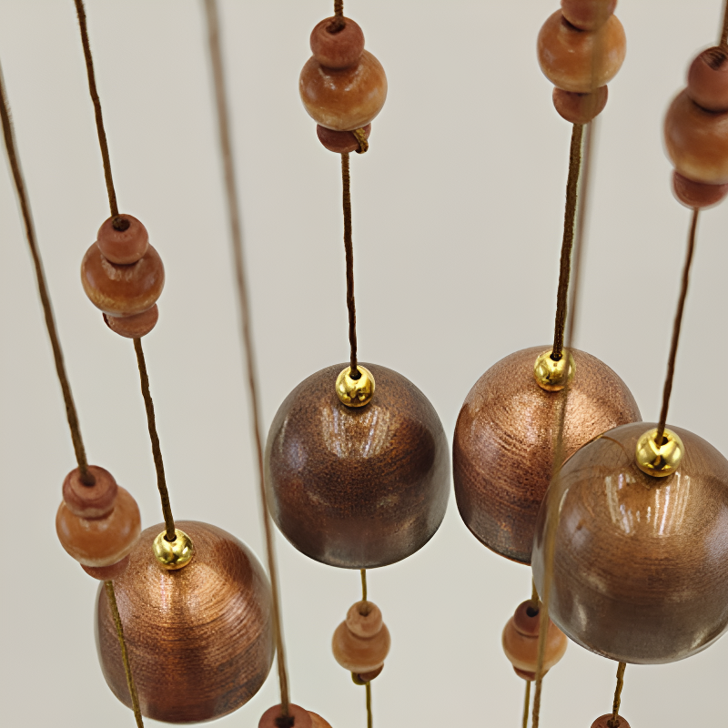 Carillon à vent clochettes dorées zen – vue 7