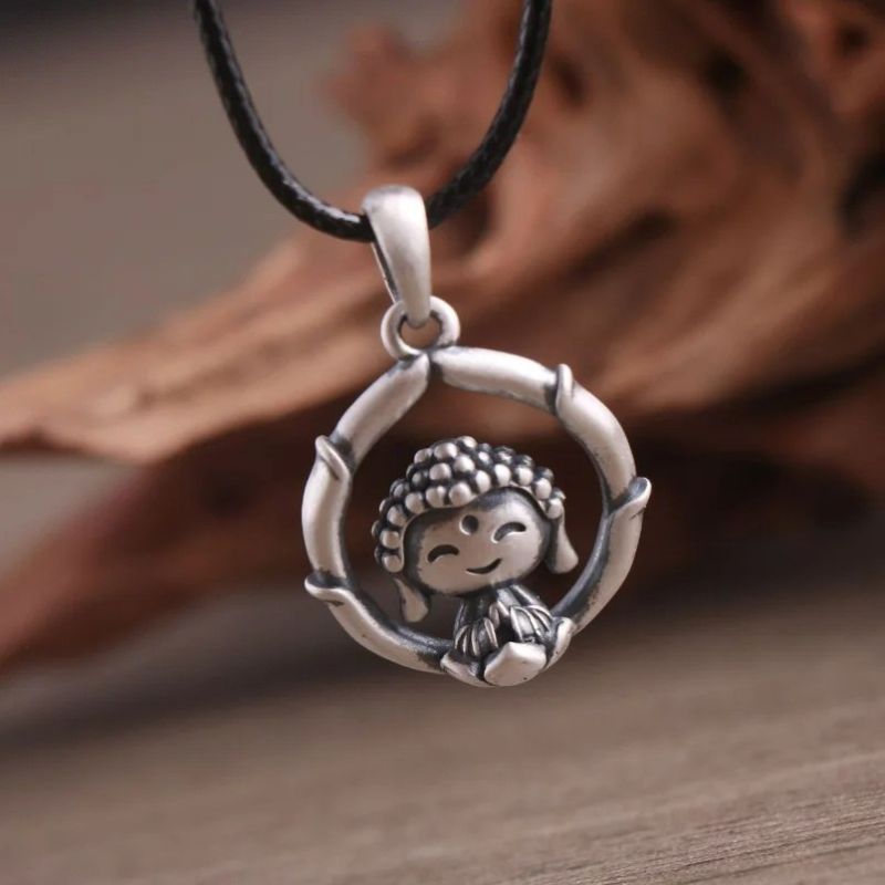 Pendentif bouddhiste ’Douceur de Vivre’ - pendentif