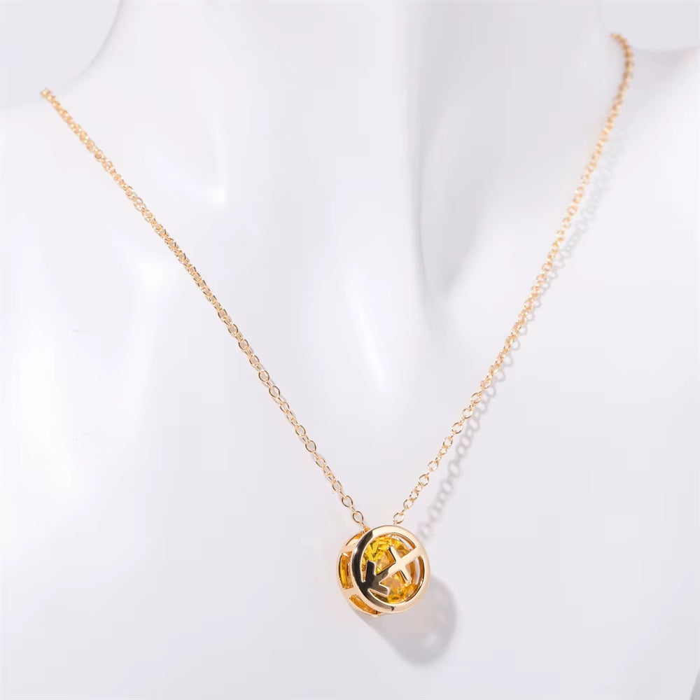 Pendentif Signe Astrologique en Cuivre sur fond gri
