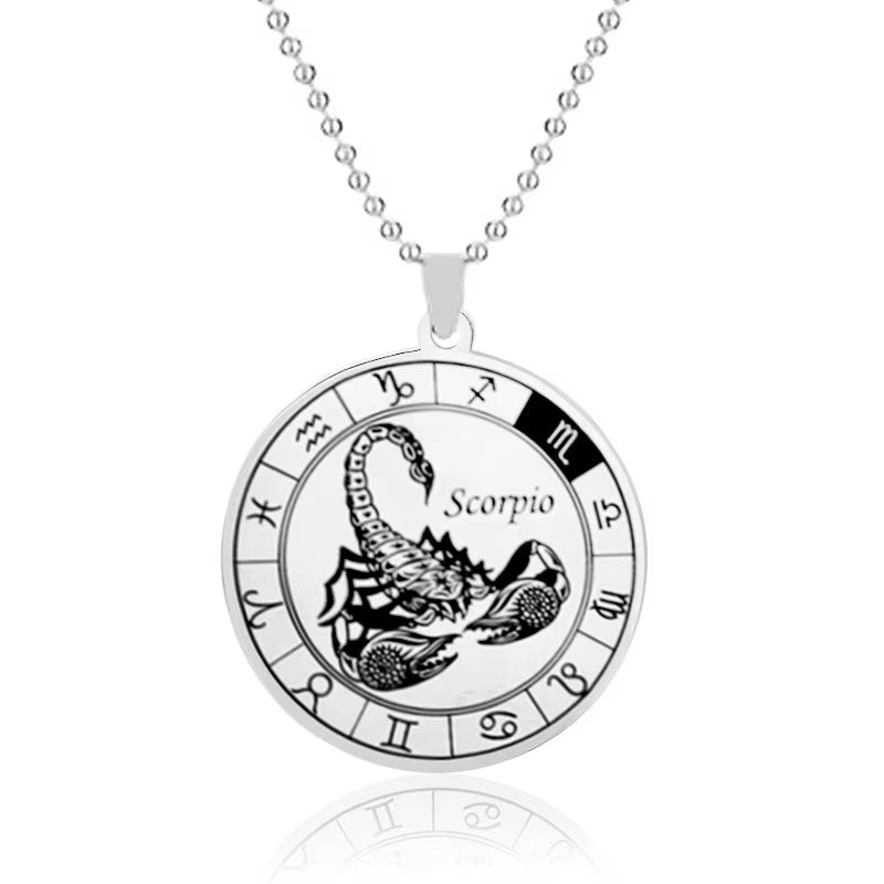 Pendentif Signe Astrologique Moderne sur fond blanc